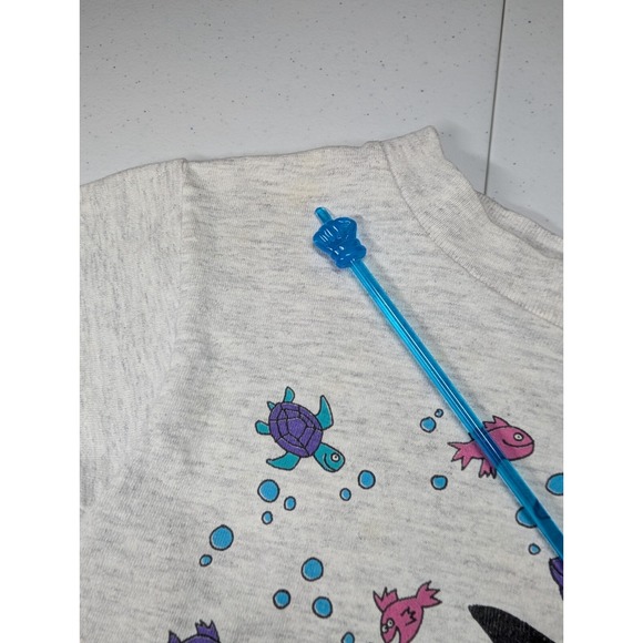 Vintage 90s Seaworld Childrens Kids T Shirt 3T Orca Octopus Ocean Single Stitch - Picture 9 of 13